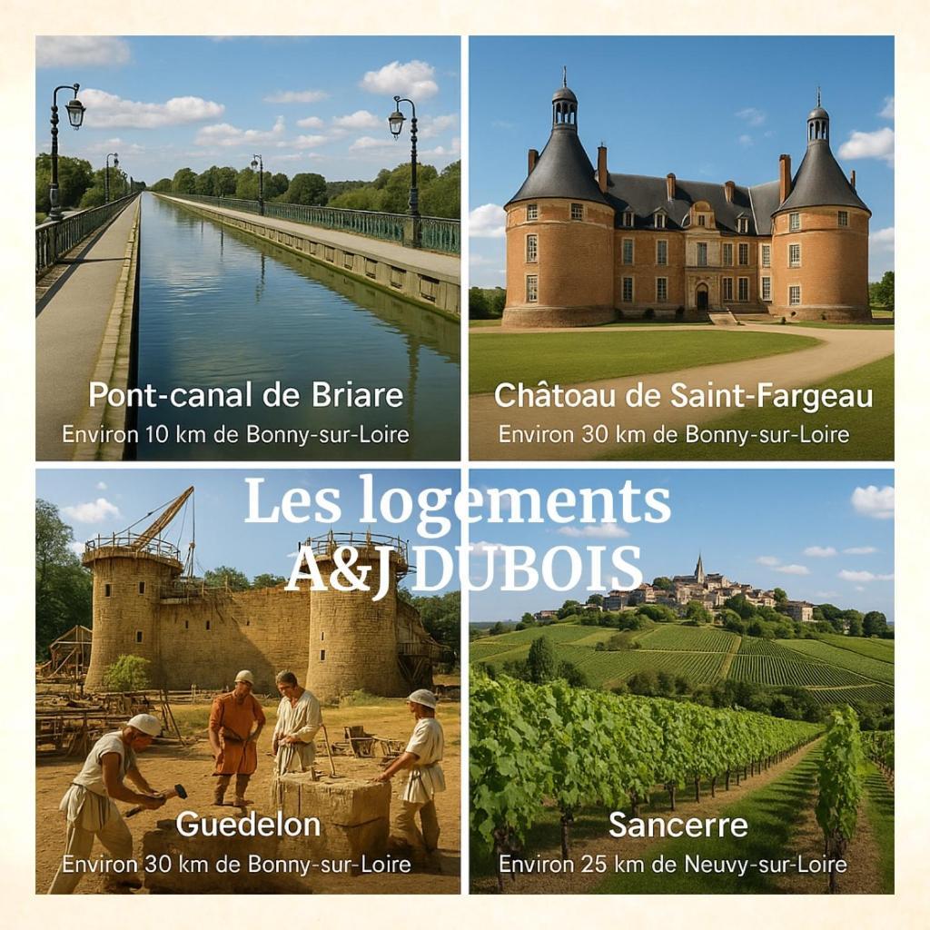 A&Jduplex - Bonny Sur Loire - Chateaux De Guedelon - Pont Canal מראה חיצוני תמונה